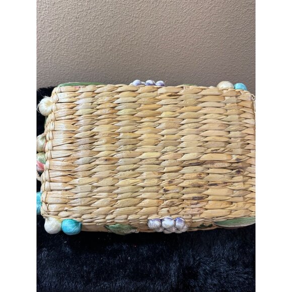 Vintage Woven Decorative Rectangular Nesting Baskets Rustic Mid Century - Picture 9 of 10